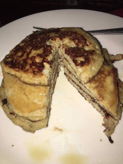 Una foto de Pancakes 🥞de avena banana y linaza