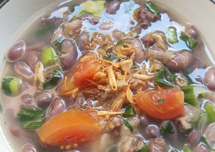 Cara Termudah Menyiapkan Sup daging kacang merah Bikin Ngiler