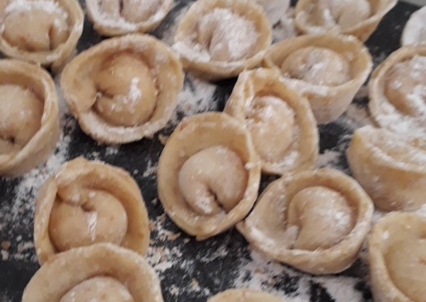 Tortellinis integrales de calabaza y queso