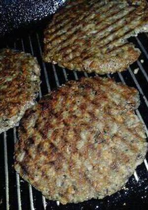 Una foto de Hamburguesas Veganas de Porotos Negros, Soja y Arroz