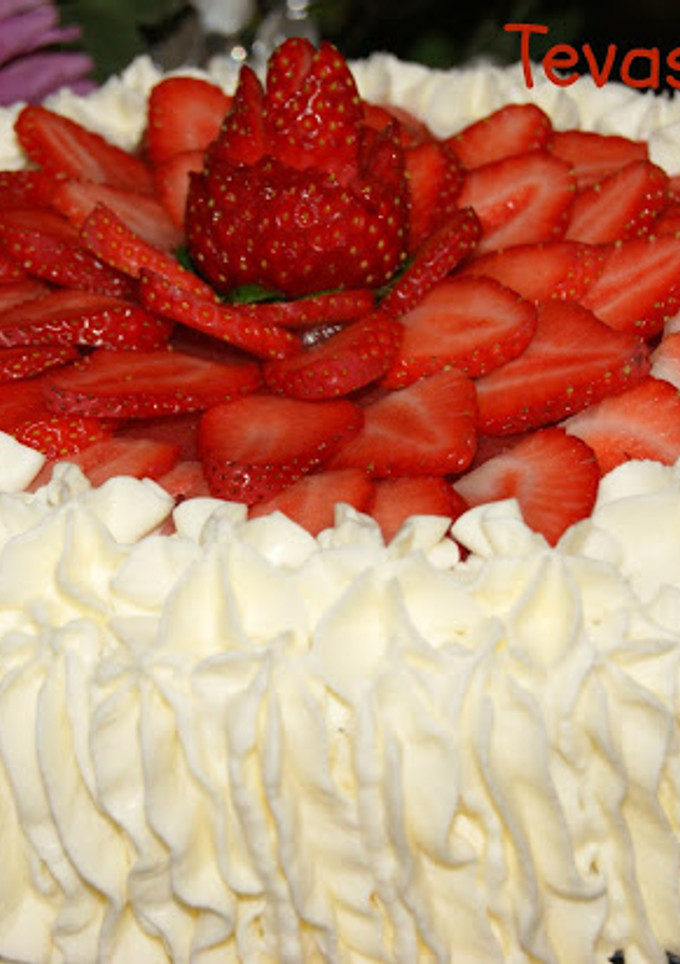 Una foto de Tarta de fresas de Mamá