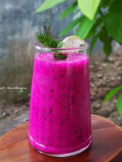 Foto resep Jus Buah Naga Lemon