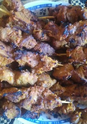 Foto resep Sate sapi (sate komoh) #kitaberbagi