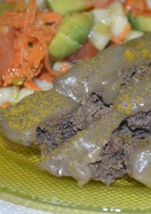 Una foto de Corazón de res en su salsa