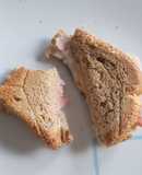 Sándwich de pan de avena, Jamón York y Queso tranchete light