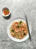 Spicy Spaghetti with Garlic Butter Prawn