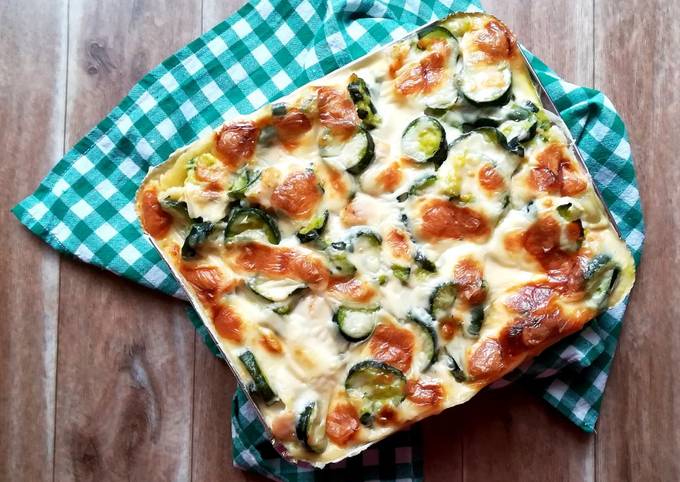 Lasagne salmone e zucchine