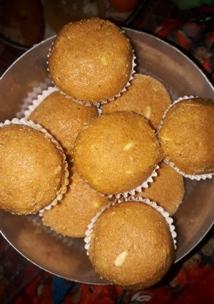 A picture of Mava ladoo.