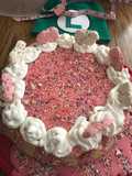 Frosted animal cracker cheesecake