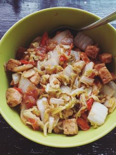 Foto resep Tumis sawi putih pedas