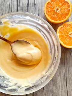 Una foto de Orange curd