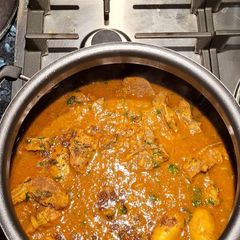 A picture of Lamb curry.