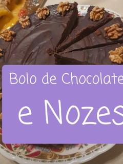 Foto de Bolo de Chocolate e Nozes