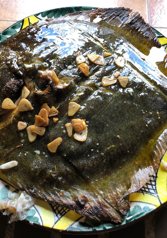 Una foto de Rodaballo a la parrilla