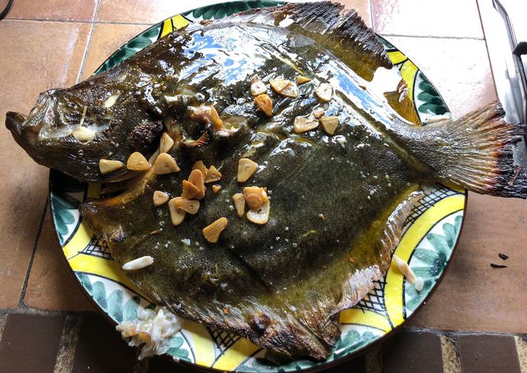 Rodaballo a la parrilla
