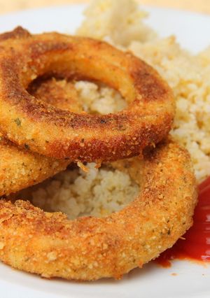 Parmezános rántott cukkini sütőben sütve recept fotója
