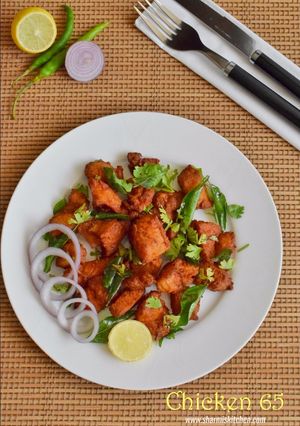 A picture of Chicken 65.