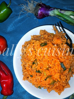 A picture of Nigerian party jollof rice.