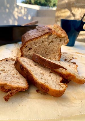 Foto principal de Bizcocho de plátano en Thermomix muy fácil ¡para hacer con los peques!