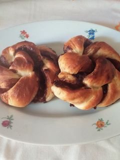 Nutellás csavart csigák recept fotója