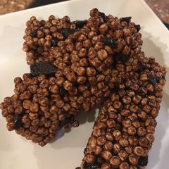 A picture of Chocolate Oreo Krispie Bar.