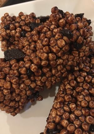 A picture of Chocolate Oreo Krispie Bar.