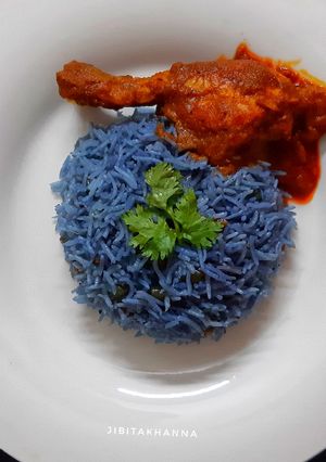 A picture of Blue Veg Pulao.