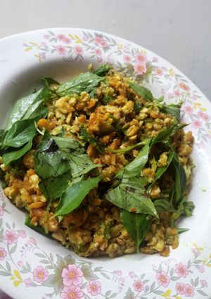 Foto resep Sambal hijau tempe kemangi