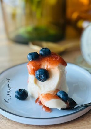 Foto principal de Tarta de queso a baja temperatura Sous/vide 🫕 🫐 😍