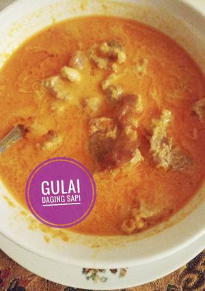 Foto resep Gulai daging sapi (bumbu minimalis)