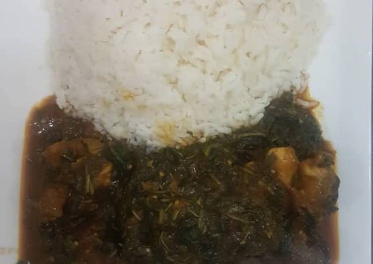 Vegetable soup with rice