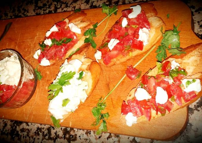 Italian tomato bruschetta