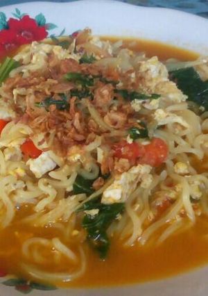 Foto resep Mie instan kuah pedes