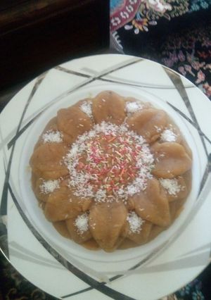عکسی از دستور حلوای زعفرانی