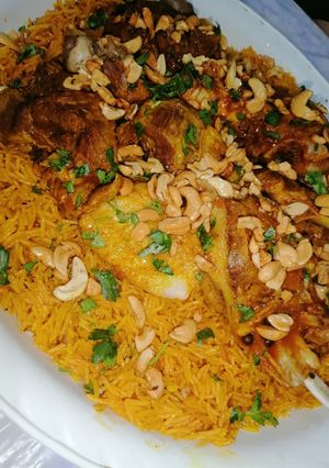 صورة لوصفة كبسة سعودية باللحم