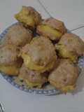 Profiteroles con crema pastelera de auyama