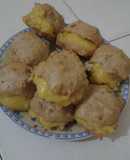 Profiteroles con crema pastelera de auyama