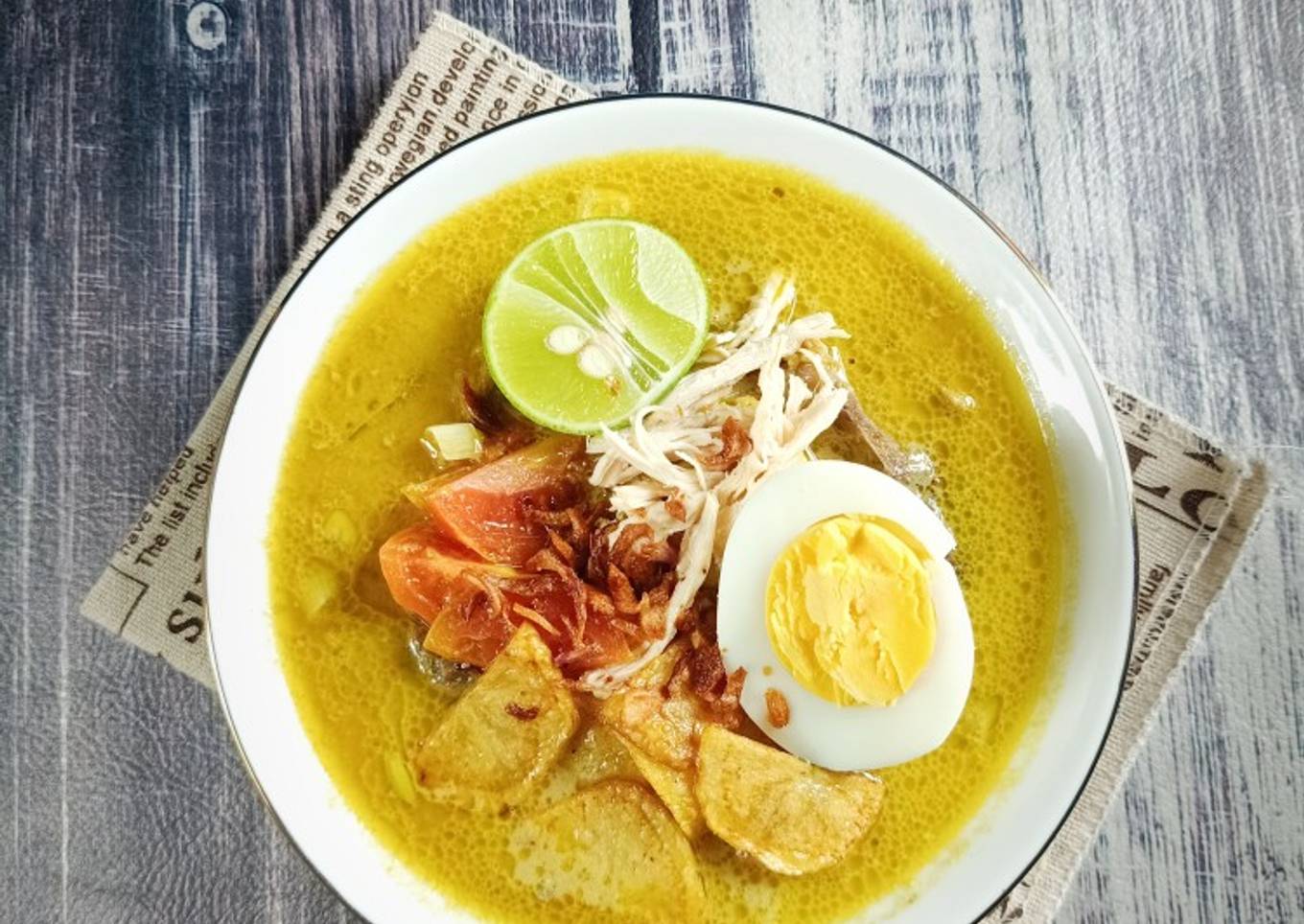 Soto Ayam Betawi Kuah Santan