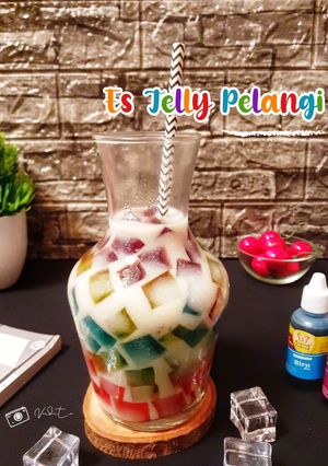 Foto resep Es Jelly Pelangi