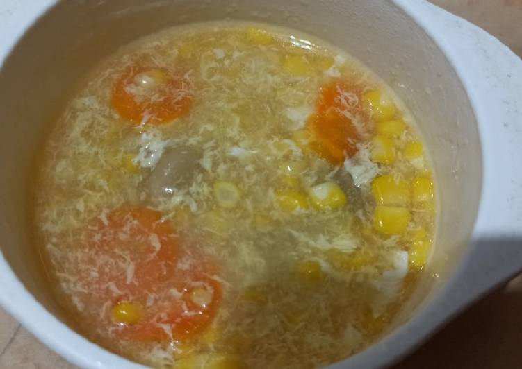 Cara membuat Sup Jagung ala mama VJ Sederhana Untuk Jualan