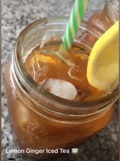 A picture of Lemon Ginger Ice Tea ☕️.