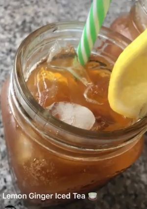 A picture of Lemon Ginger Ice Tea ☕️.