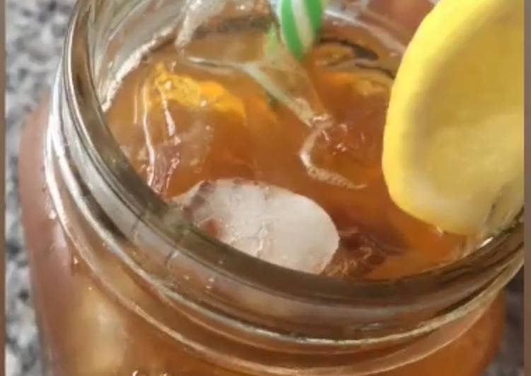 Recipe of Favorite Lemon Ginger Ice Tea ☕️