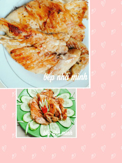 Hình của món Ức gà áp chảo.