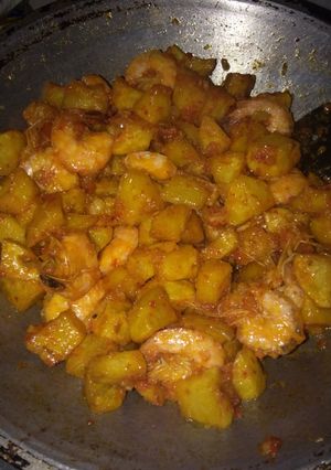 Foto resep Balado kentang udang #sabtuseafood