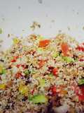 Locrio de trigo con vegetales