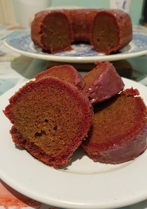 Una foto de Budín de remolacha y yogurt (apto celíacos)