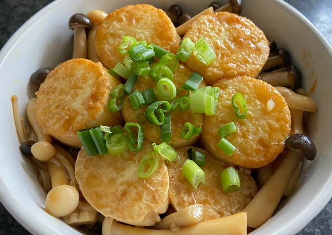 Quick and easy tamago (egg) tofu rice bowl