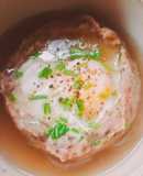 ซุปไข่🥚ในชามหมูเด้ง ไมโครเวฟ Egg In MeatBowl Soup Microwave