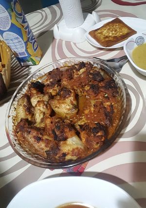 صورة لوصفة اجنحة دجاج محمرة بالفرن